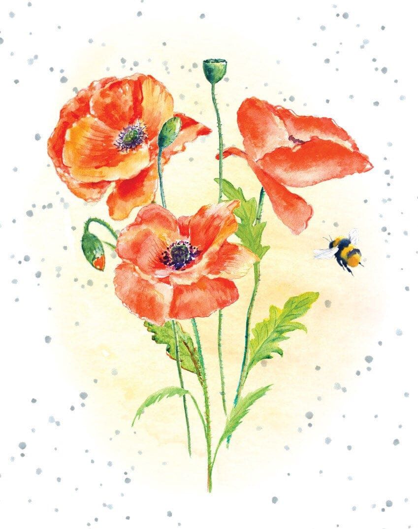 Perfect Poppies Mini Card