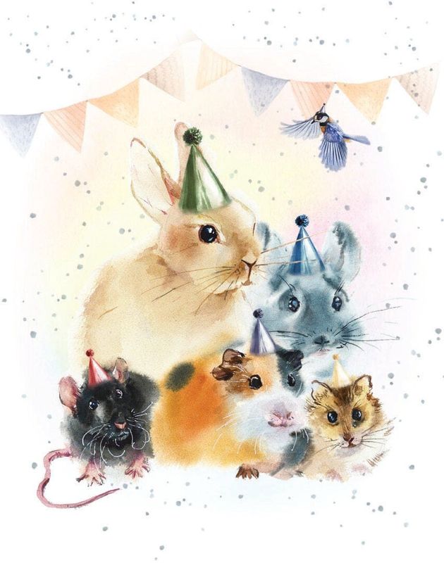 Whole Gang Mini Card