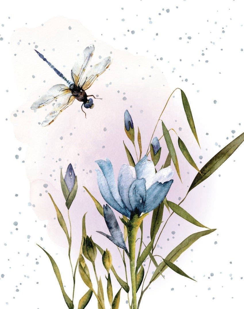 Tranquil and Free Mini Card