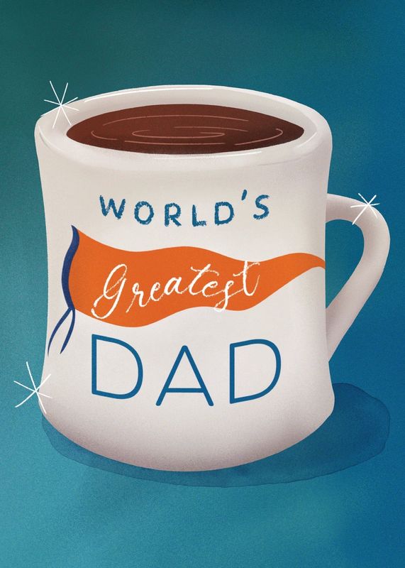Greatest Dad Mug Card
