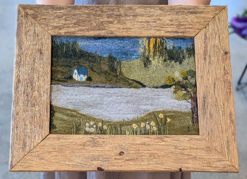 Lakeside in a Natural Frame