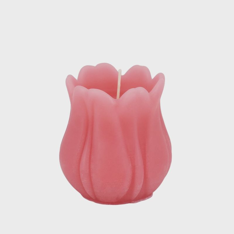 Pink Beeswax Tulip Candle
