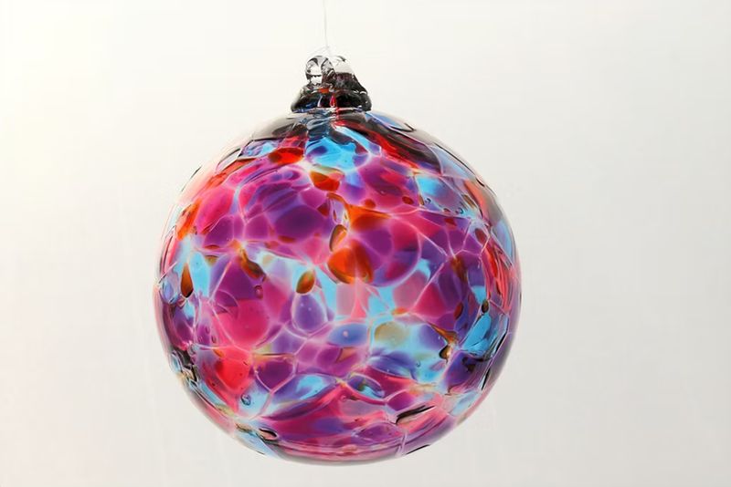 Calico Glass Ornament "Royal Orchard" small