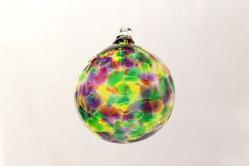 Calico Glass Ornament "Calm Meadow" small