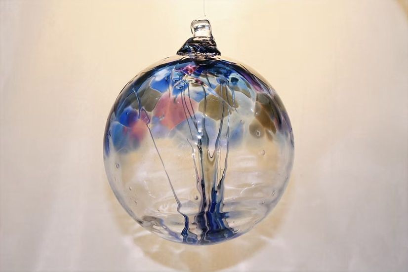 Tree Glass Ornament "Winter" medium