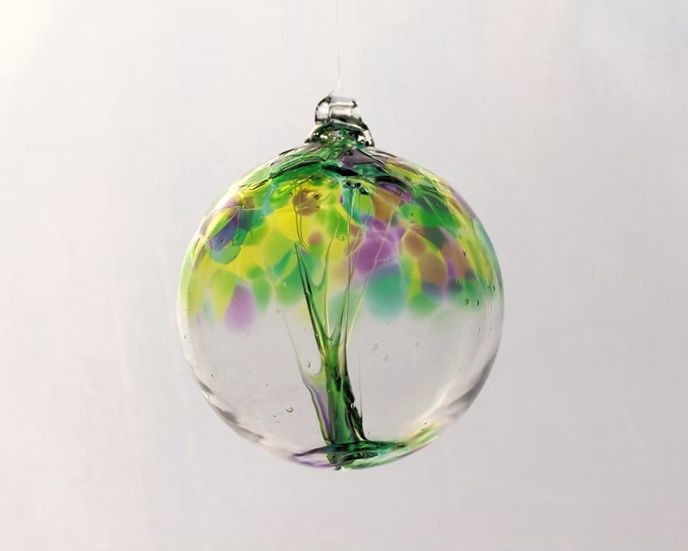 Tree Glass Ornament "Spring" medium