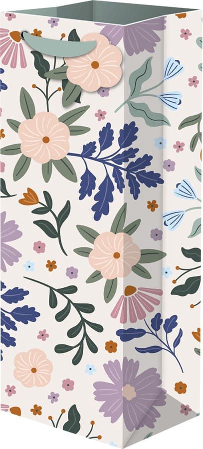 Floral Blooms Bottle Bag
