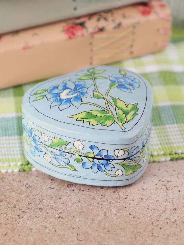 Pushkar Heart Box Blue