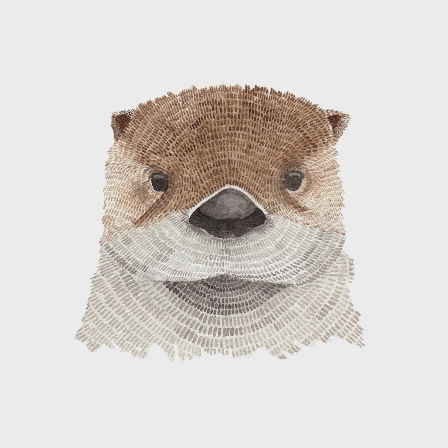 Otter Watercolour Print 8 x 10