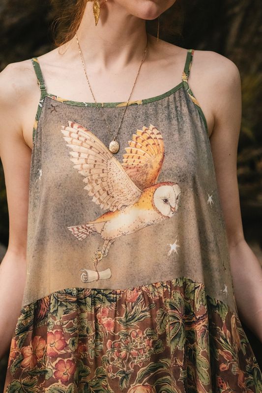 Woodland Wisdom Bohéme Slip Dress