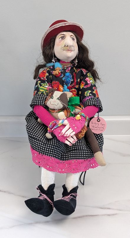 The Aging Hippy Art Doll