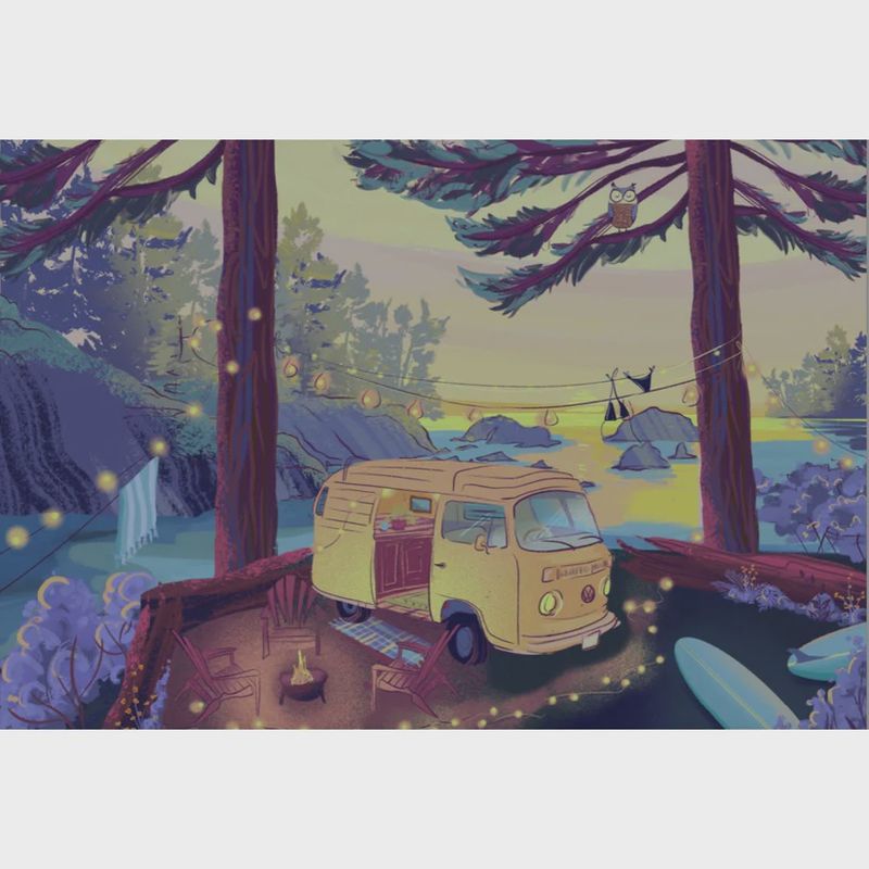 Twilight Campsite 1000 Piece Puzzle