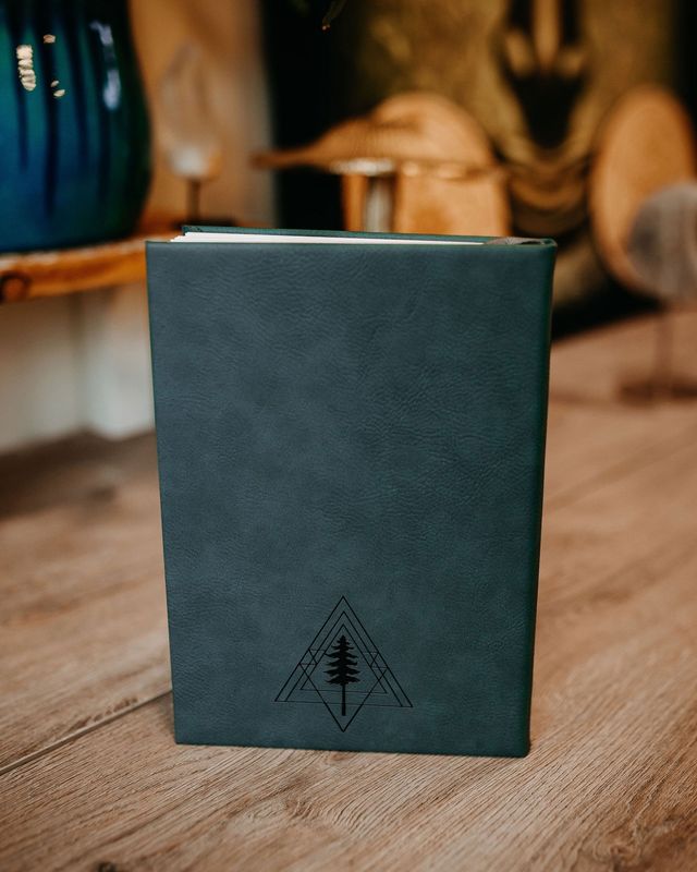 Mom and Bub Dark Teal Journal