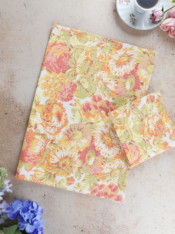 Spring Gathering Tea Towel Set of 2 - Sorbet