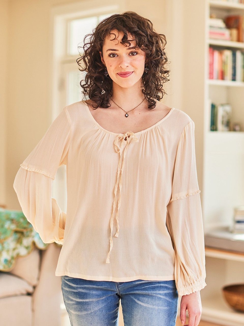 Juliet Blouse - Ecru