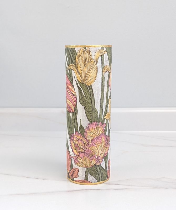 Tall Tulip Applique Vase