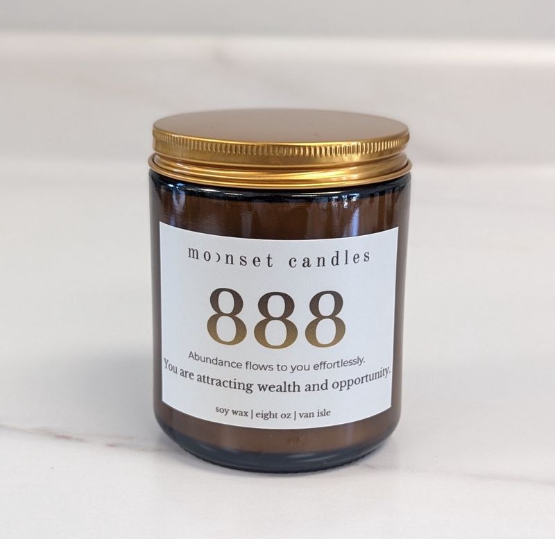 888 Numerology 8 oz Candle