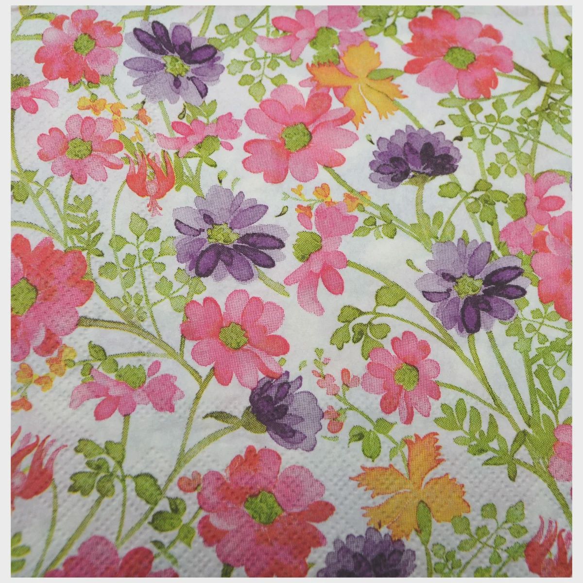 Napkins Summer Flowers 12 Pack