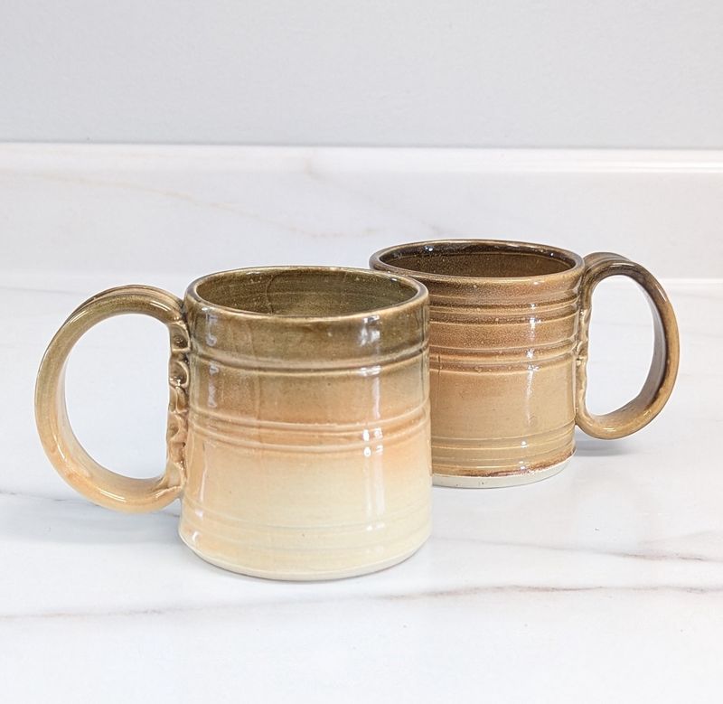 Cream and Brown Mug