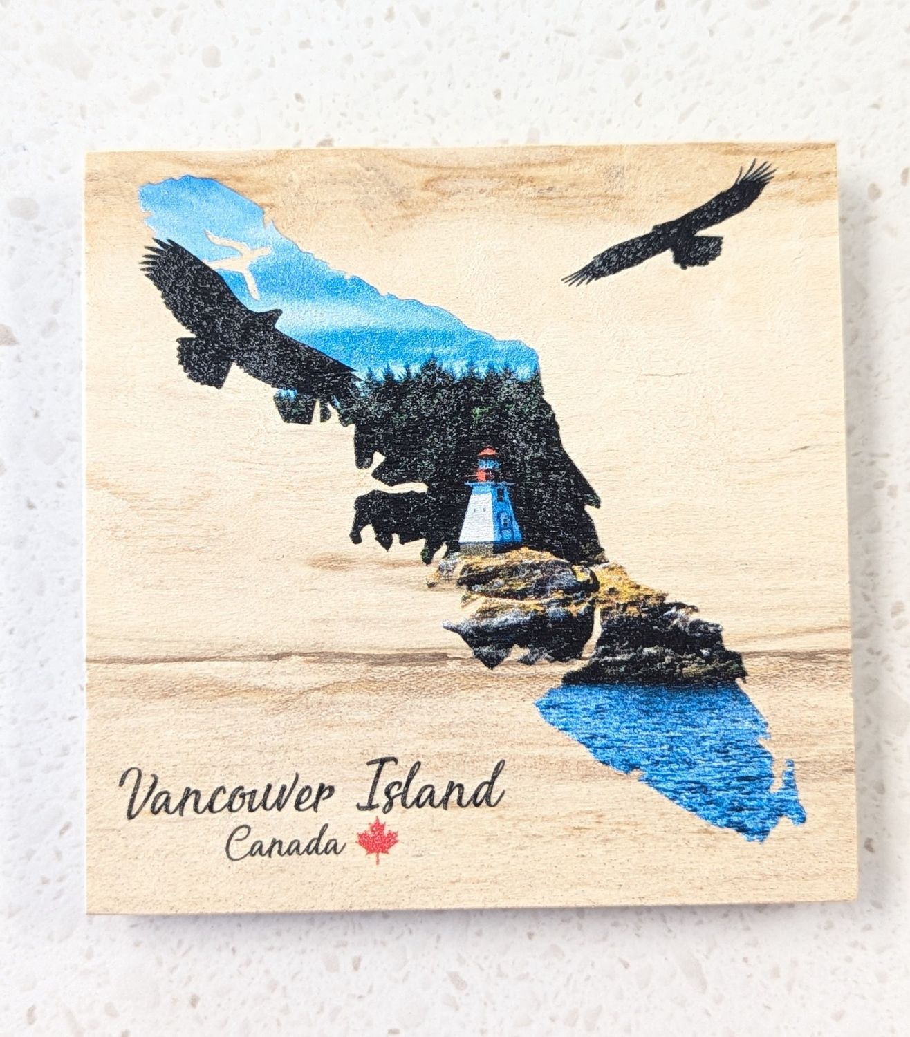 Vancouver Island Wood Coaster