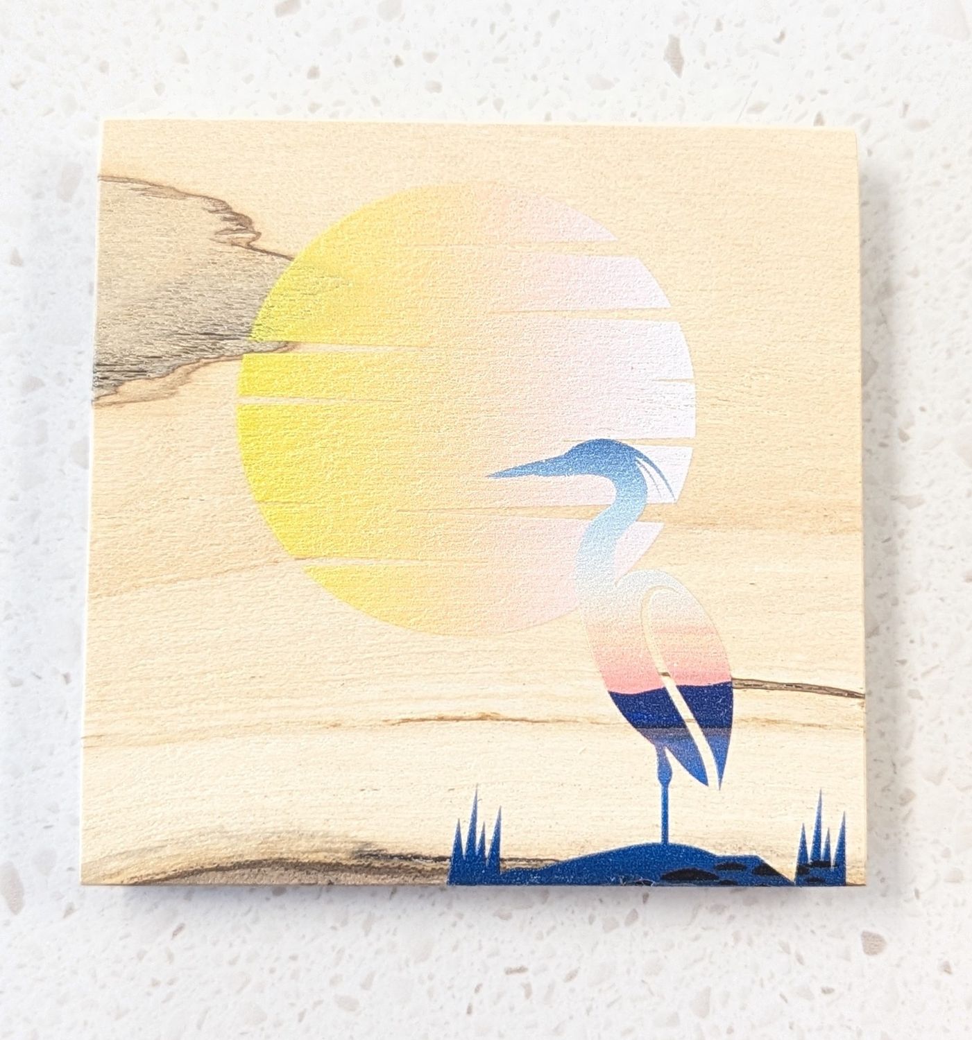 Heron Wood Coaster