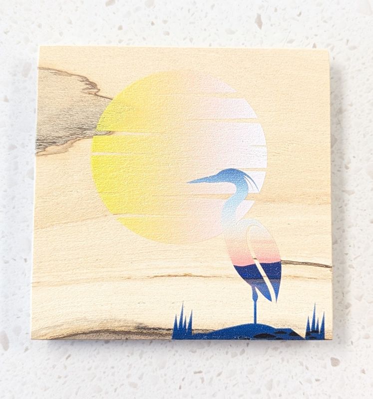 Heron Wood Coaster