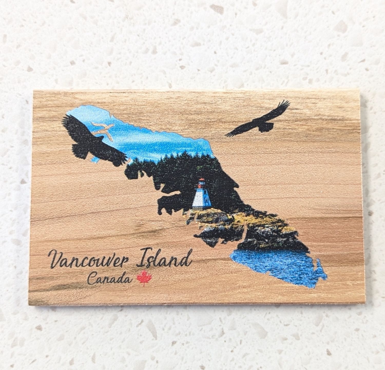 Vancouver Island Wood Magnet