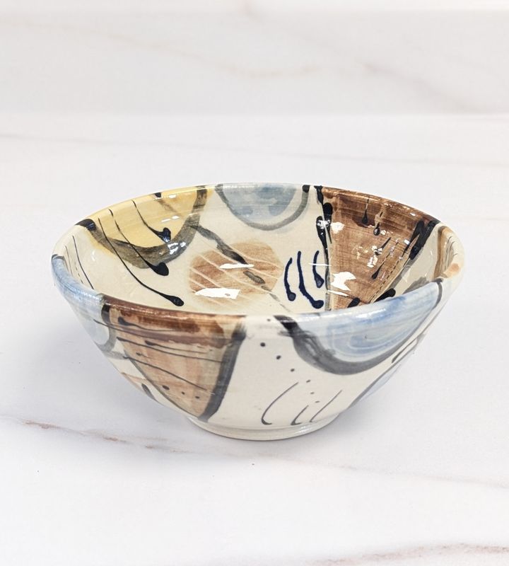 Small Blue Art Bowl