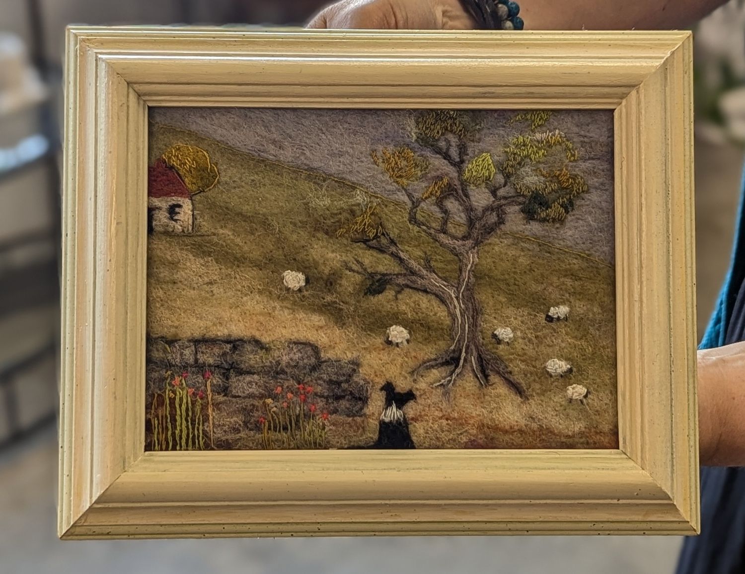 Watching the Flock Felted Frame