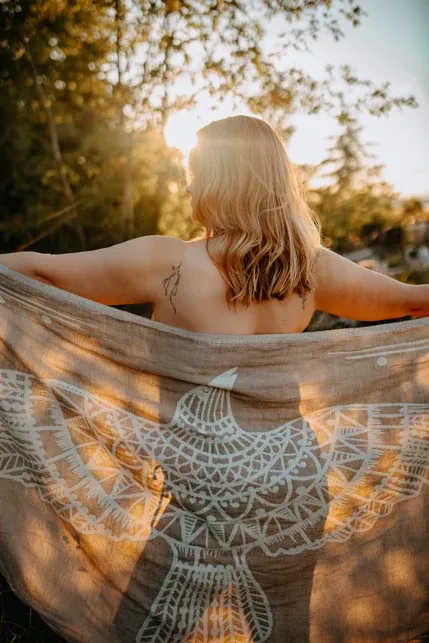 Driftwood Raven 100% Cotton Turkish Towel