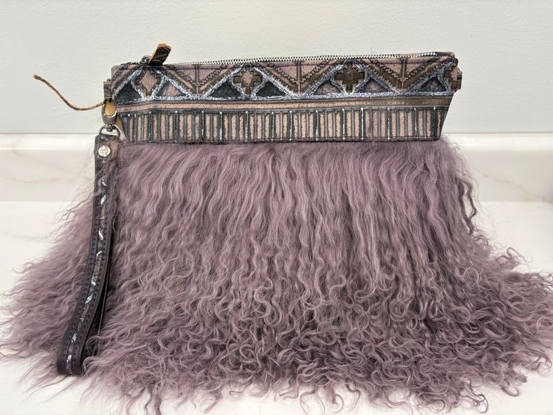 Fluffy Stowaway Bag Dusty Purple/Navajo Amethyst