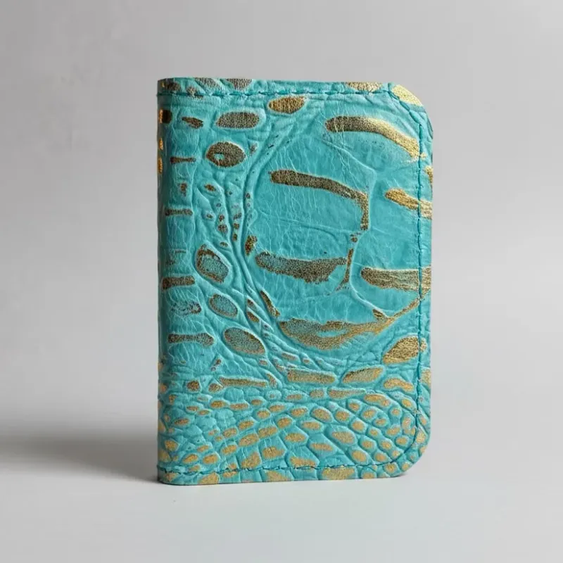 Gambler Wallet Gator Aqua Gilded