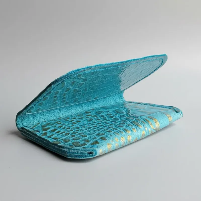Gambler Wallet Gator Aqua Gilded