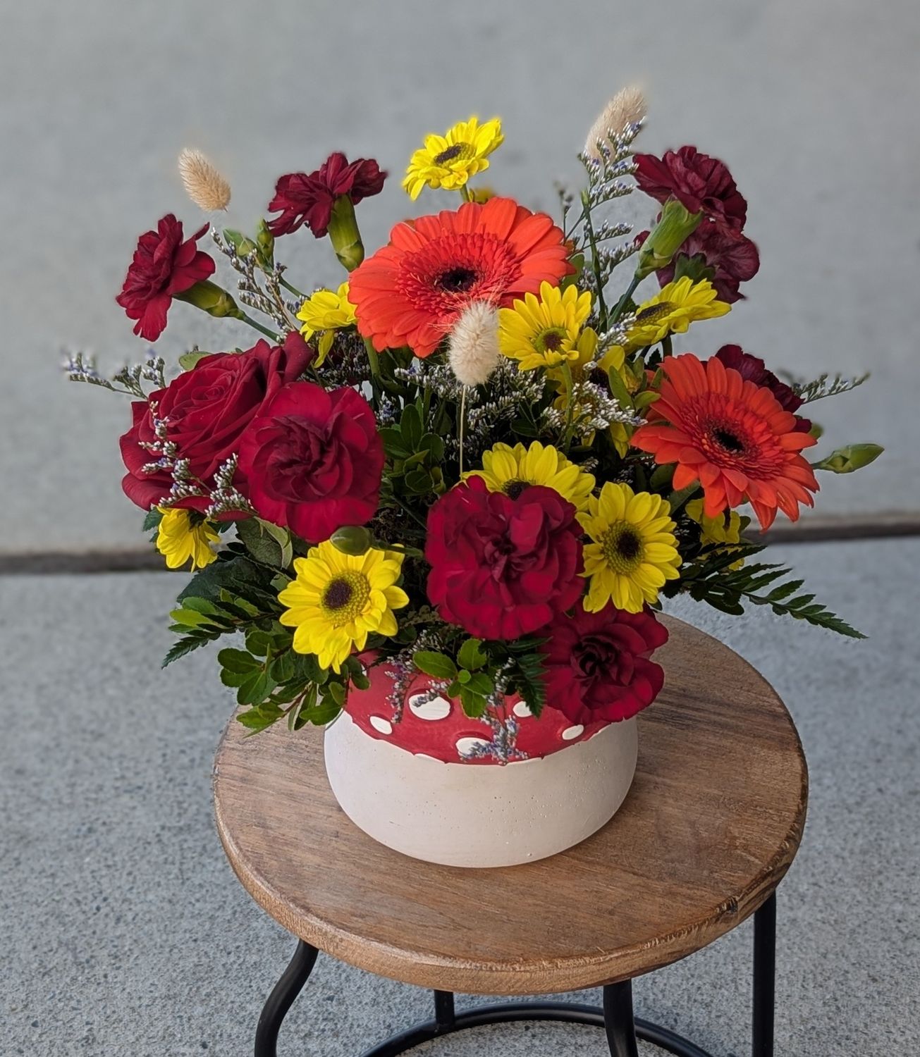 Autumn Mushroom Arrangement