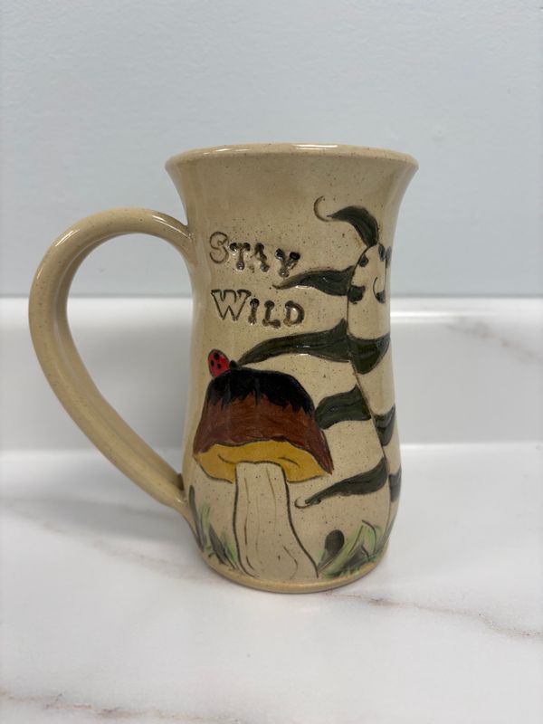 Stay Wild Mug - 1 Bolete mushroom &amp; Ladybug