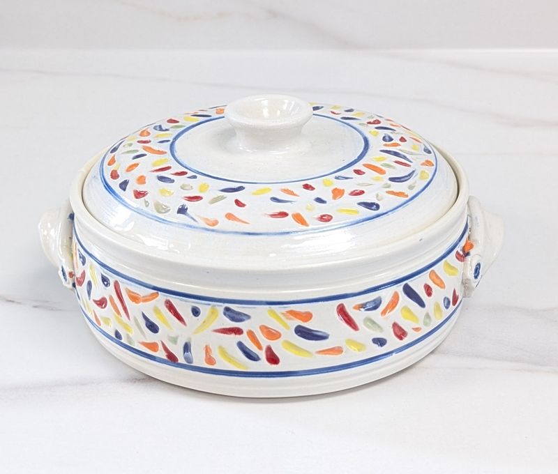 Confetti Carved Casserole Dish