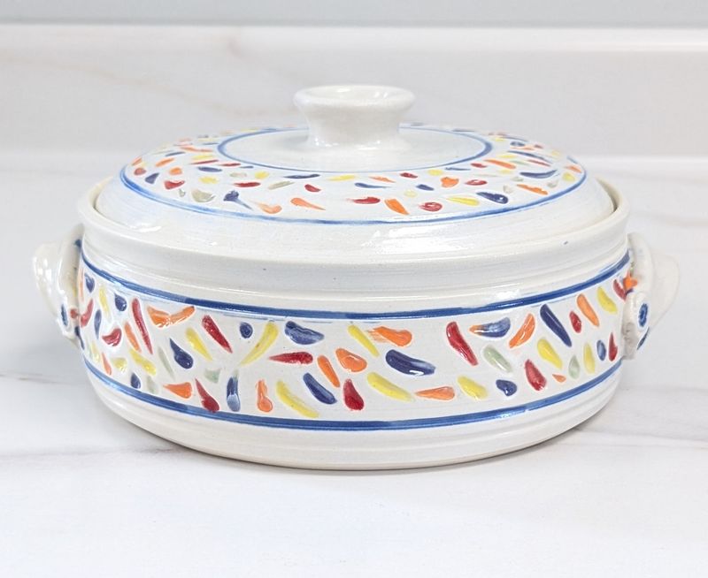 Confetti Carved Casserole Dish