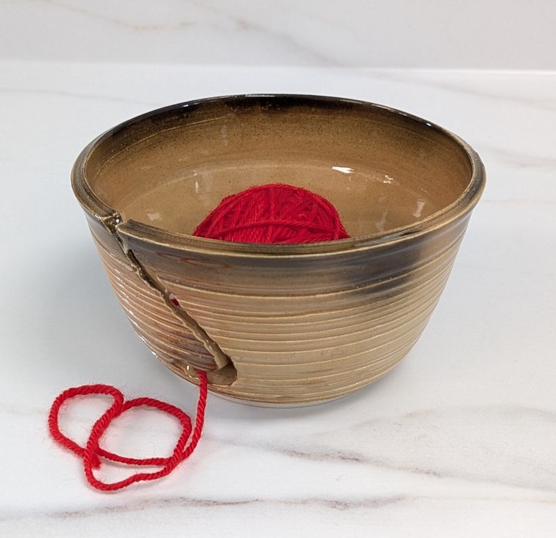 Brown Yarn Bowl