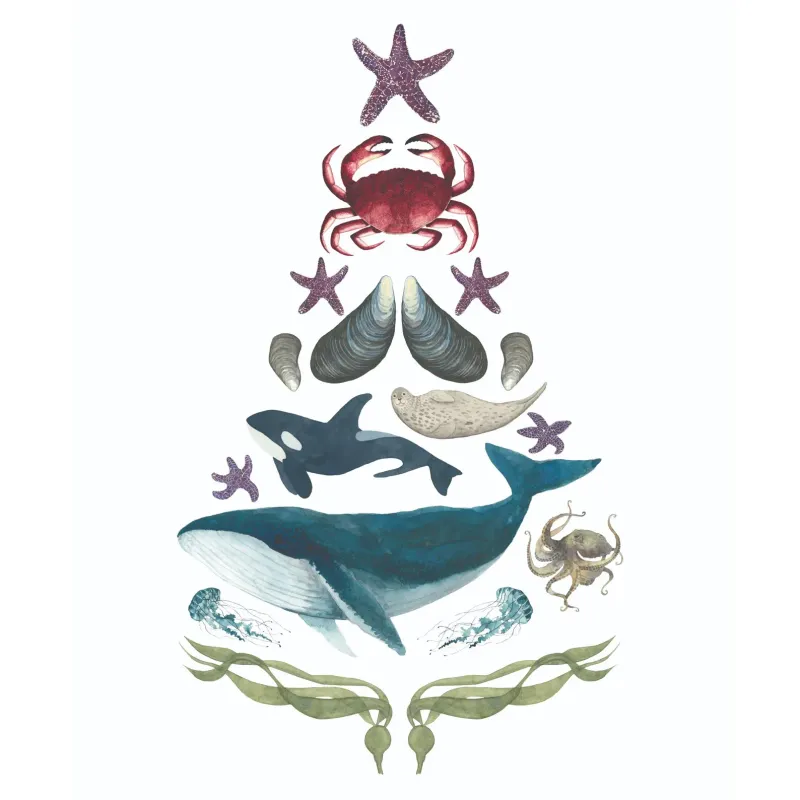 Ocean Tree 8 x 10 Watercolour Print