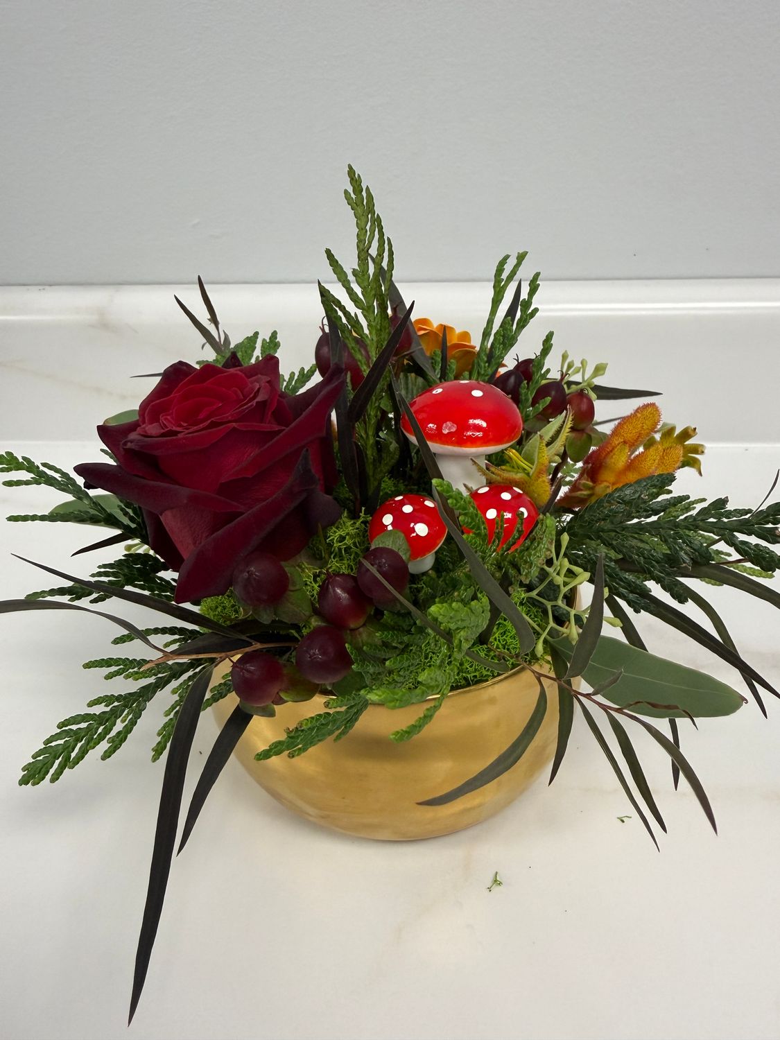Mini Mushroom Arrangement