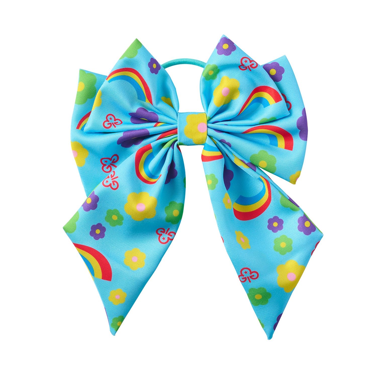 Rainbows hair bow