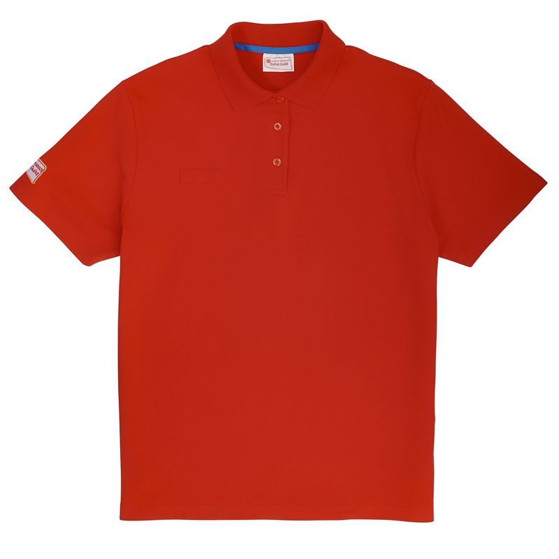 Trefoil guild red polo shirt