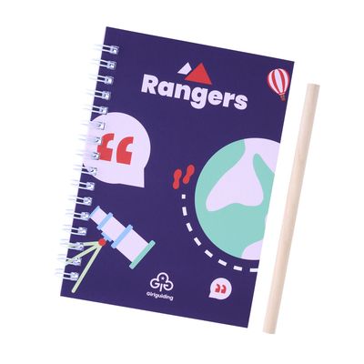 Rangers notepad and pencil set