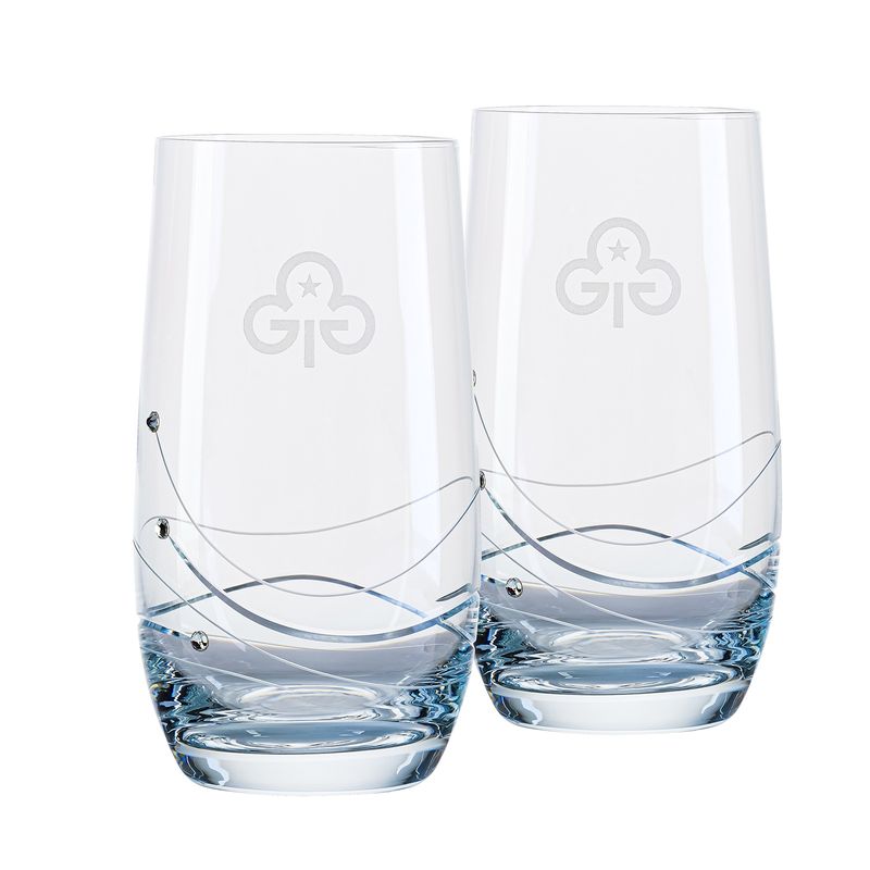 Glitz highball glasses (pair)