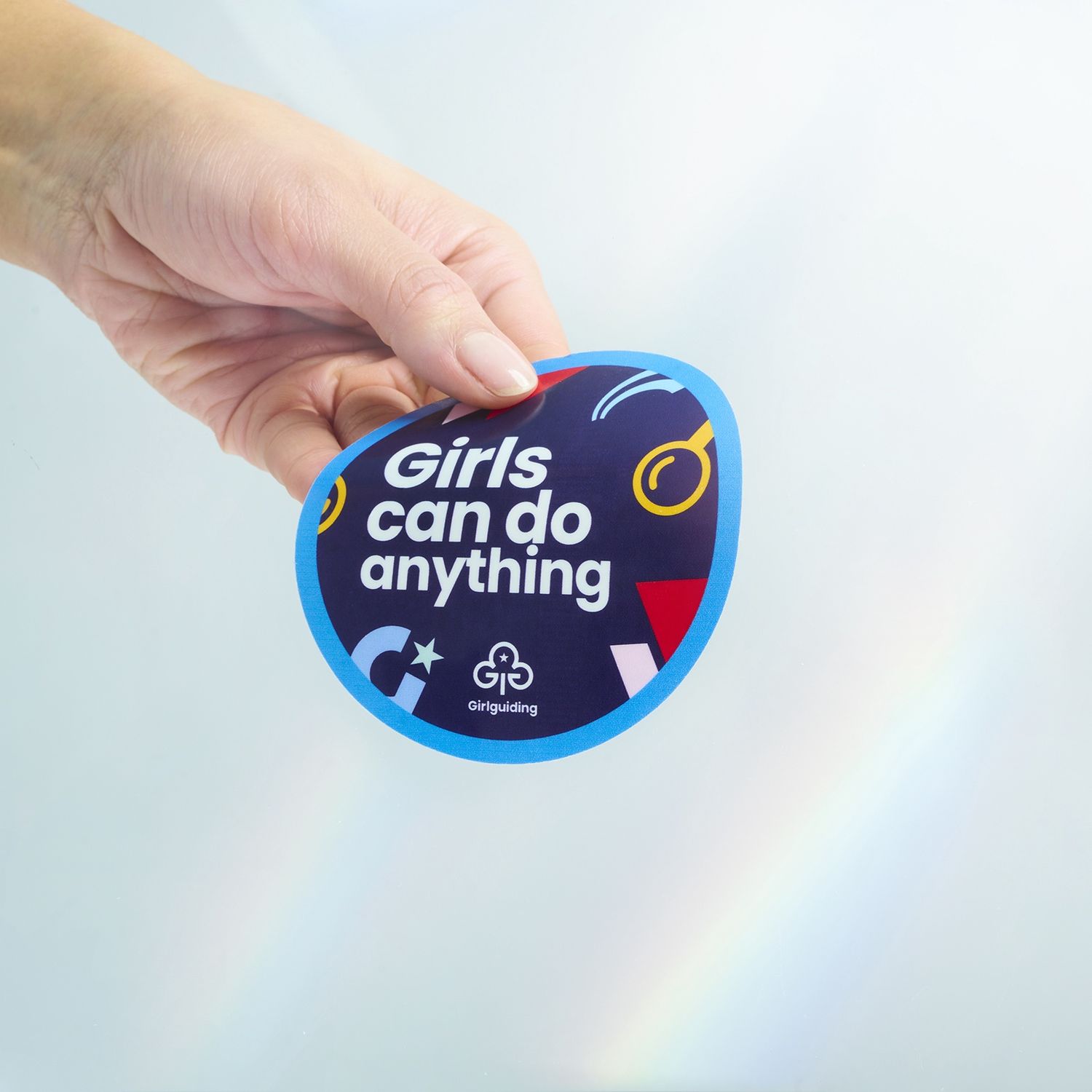 Girls can do anything window sticker