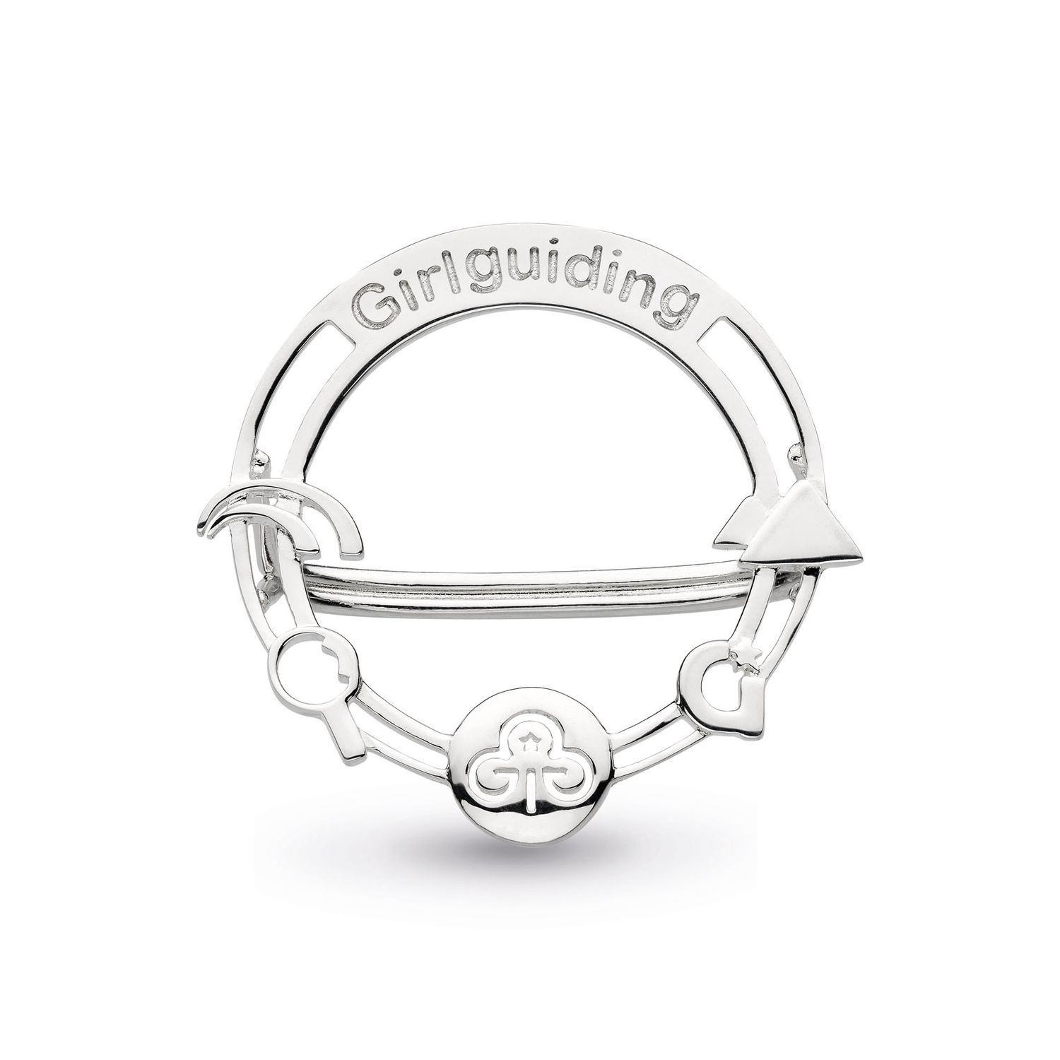 Silver scarf ring
