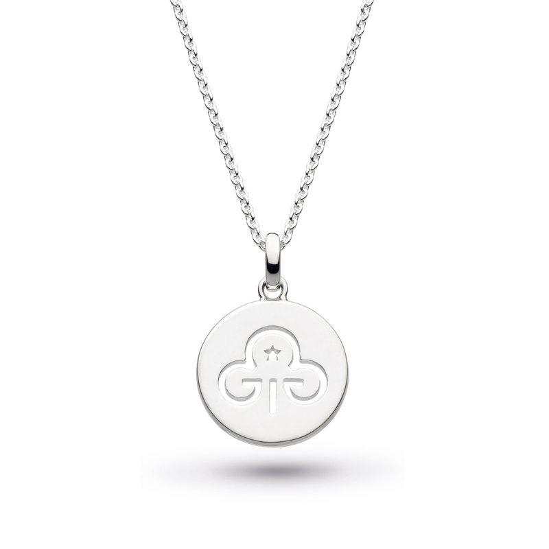 Trefoil silver necklace