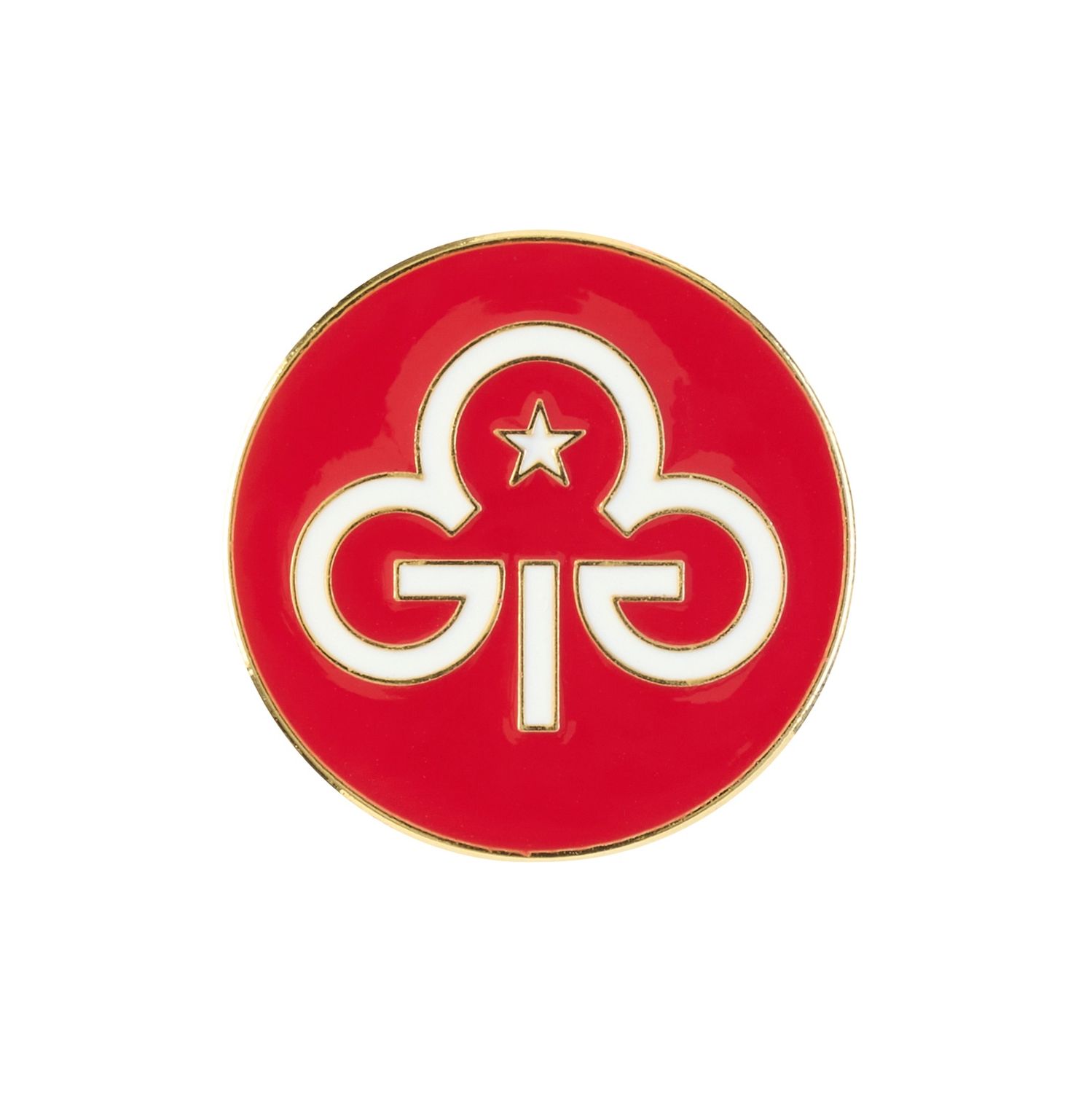 Trefoil guild promise metal badge