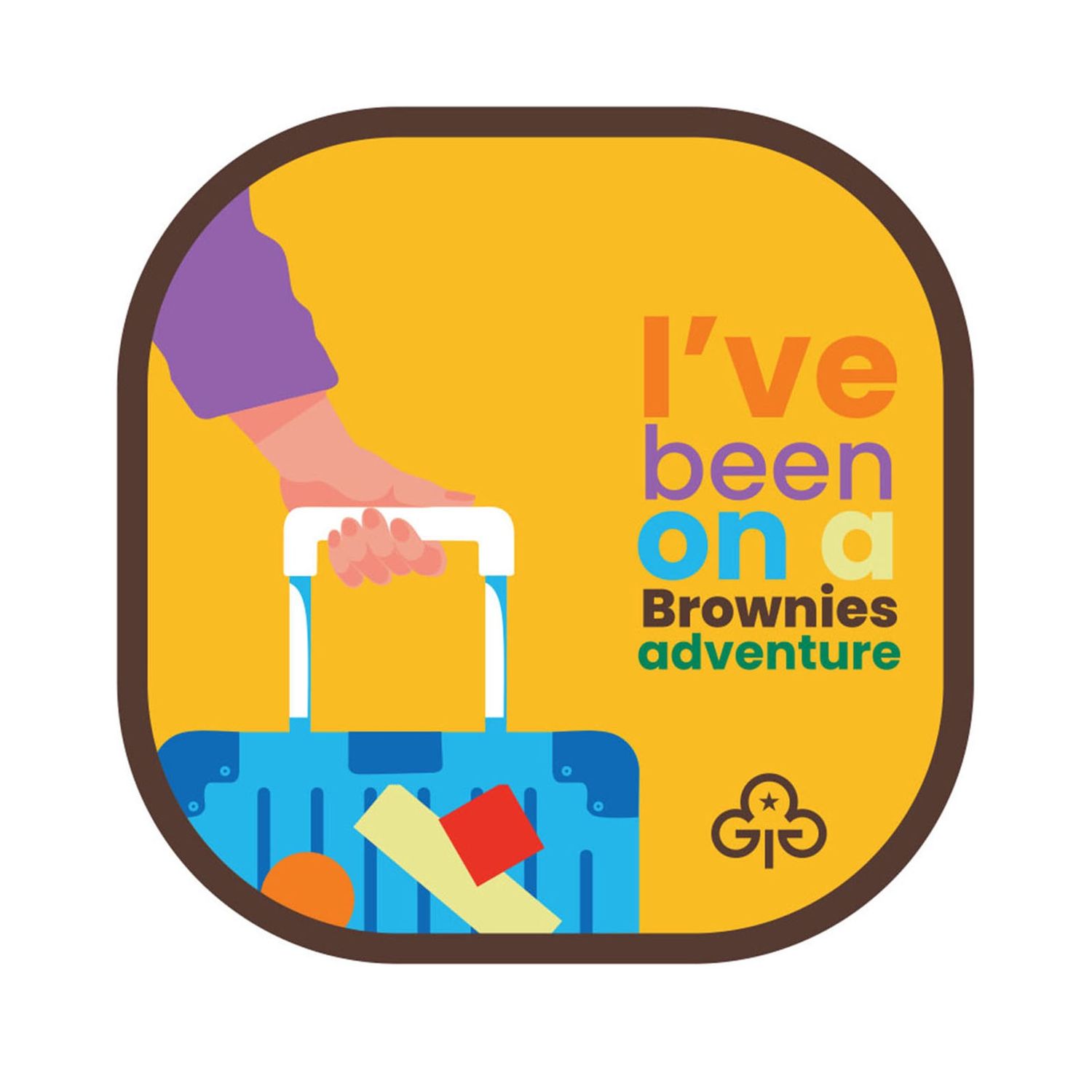 Brownies I&#39;ve been on an adventure woven badge