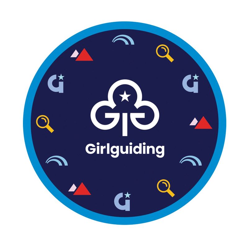 Girlguiding logo woven badge